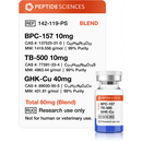 BPC-157 TB-500 GHK-Cu (Glow Blend) 60mg - Peptide Sciences - Peptídeo