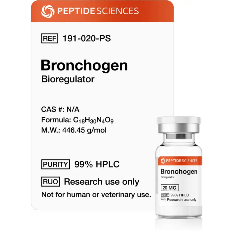 Bronchogen 20mg (Bioregulator) - Peptide Sciences - Peptídeo