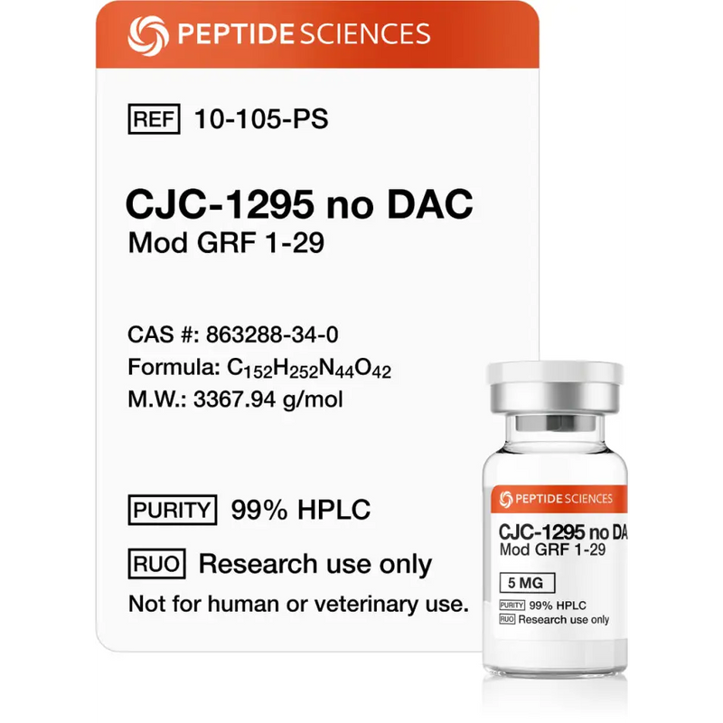 CJC-1295 5 mg - no DAC (Mod GRF 1-29) - Peptide Sciences - Peptídeo