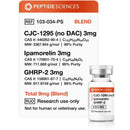 CJC-1295 (no DAC) Ipamorelin GHRP-2 9mg (Blend) - Peptide Sciences - Peptídeo