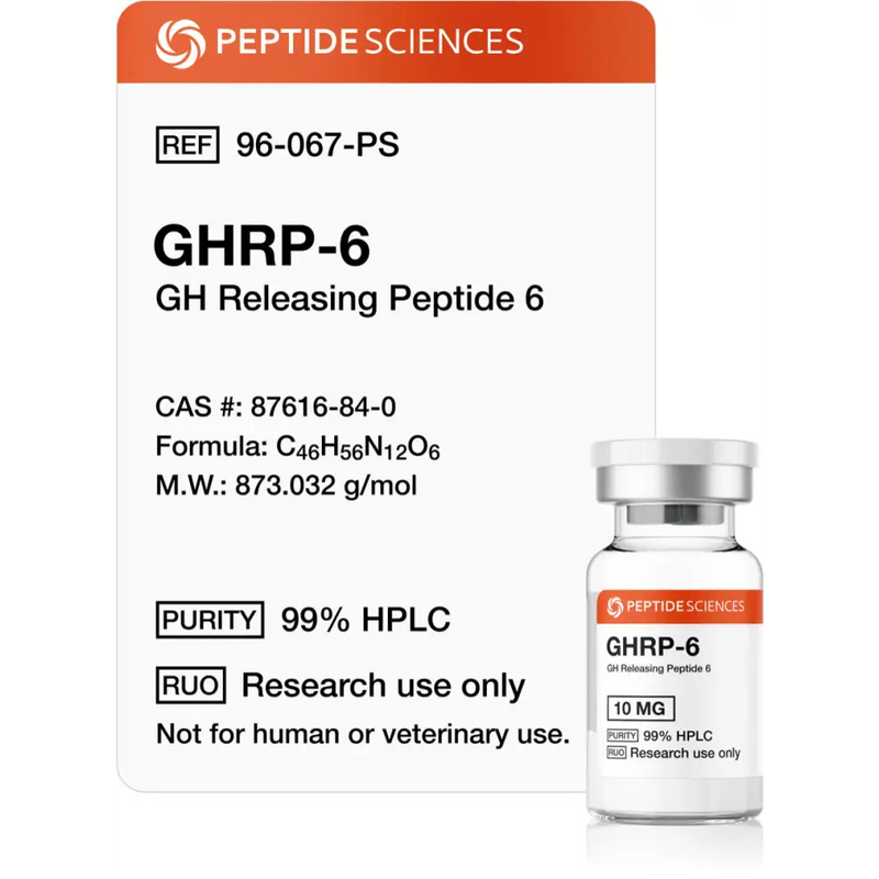 GHRP-6 10mg - Peptide Sciences - Peptídeo