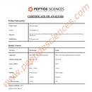 Thymosin Alpha-1 10 mg - Peptide Sciences - Peptídeo
